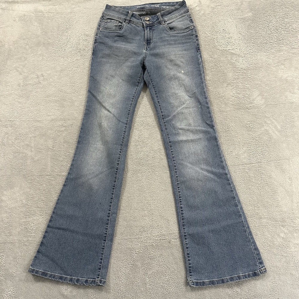 Wallflower Bootcut Jeans Women 5 Blue Flirty Curvy High Rise Flare Western Y2K